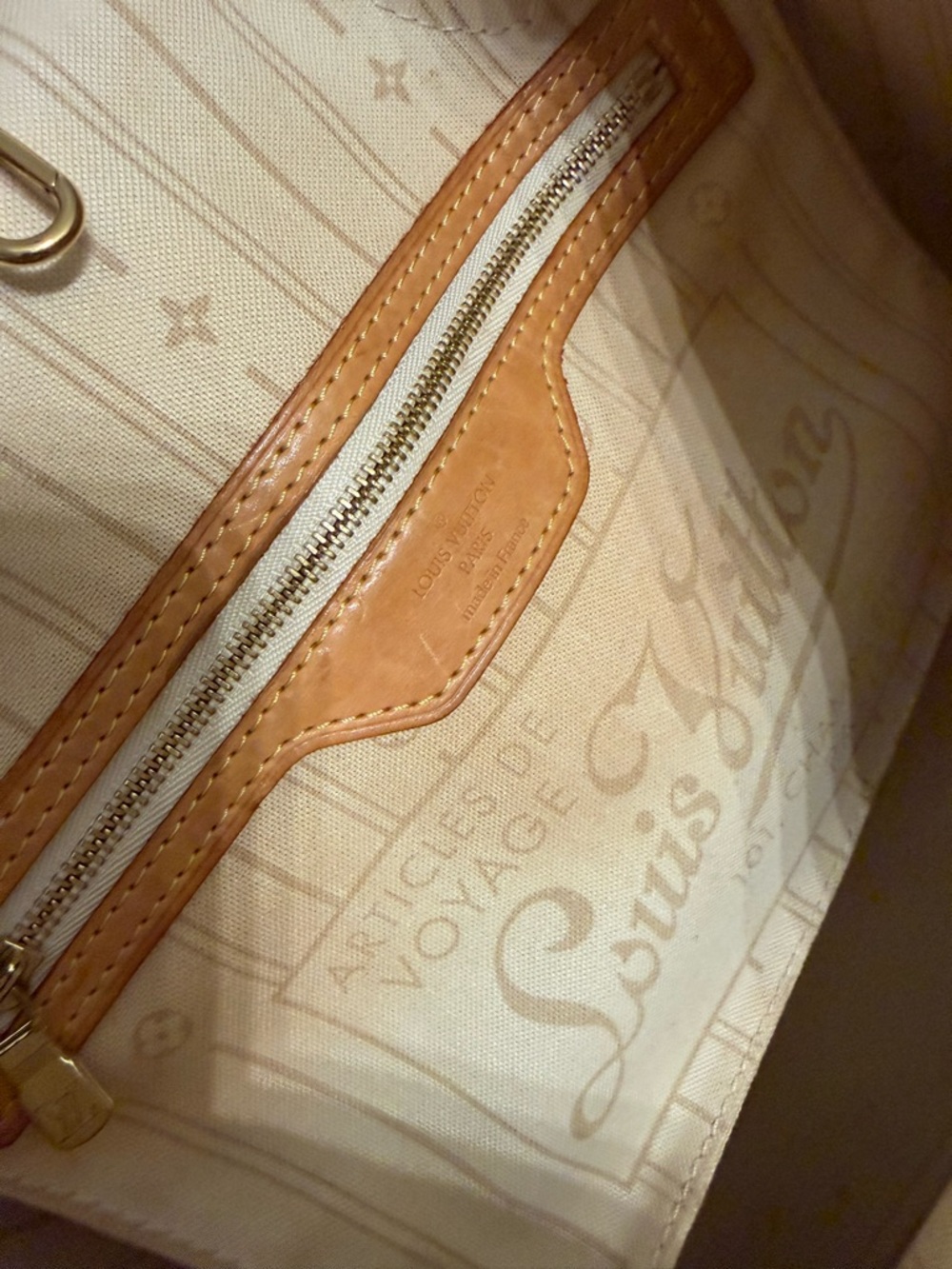 Louis Vuitton Neverfull PM Damier Azur with COA - Picture 7 of 13